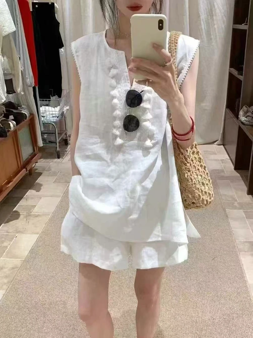 【蕙子严选】77MD 6859新款设计百搭短裤套装