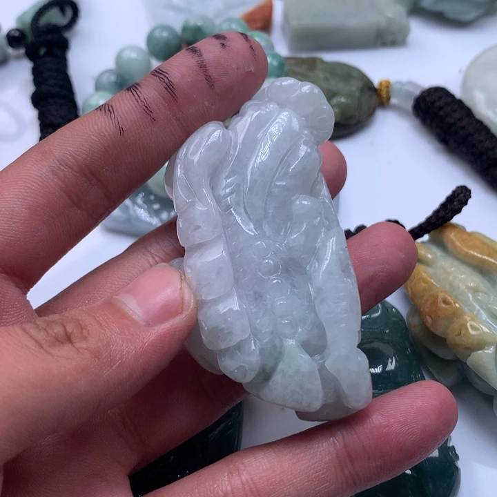 颈饰未镶嵌翡翠保真天然a货翡翠