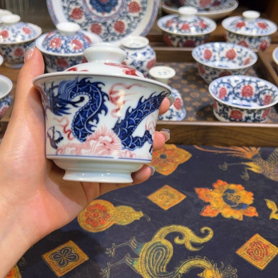 摆件陶瓷微瑕景德镇茶器百宝箱