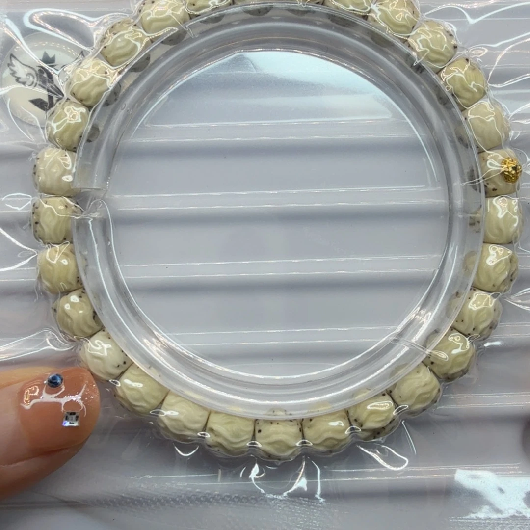 星月菩提吊坠，时光龙须8×7石玉料2号