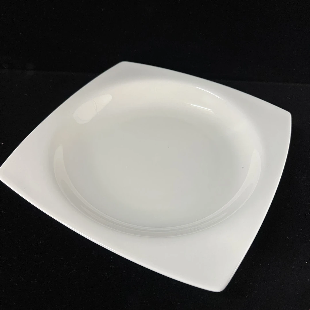 【应州专属】9英寸高骨瓷纯白贵龙盘两只