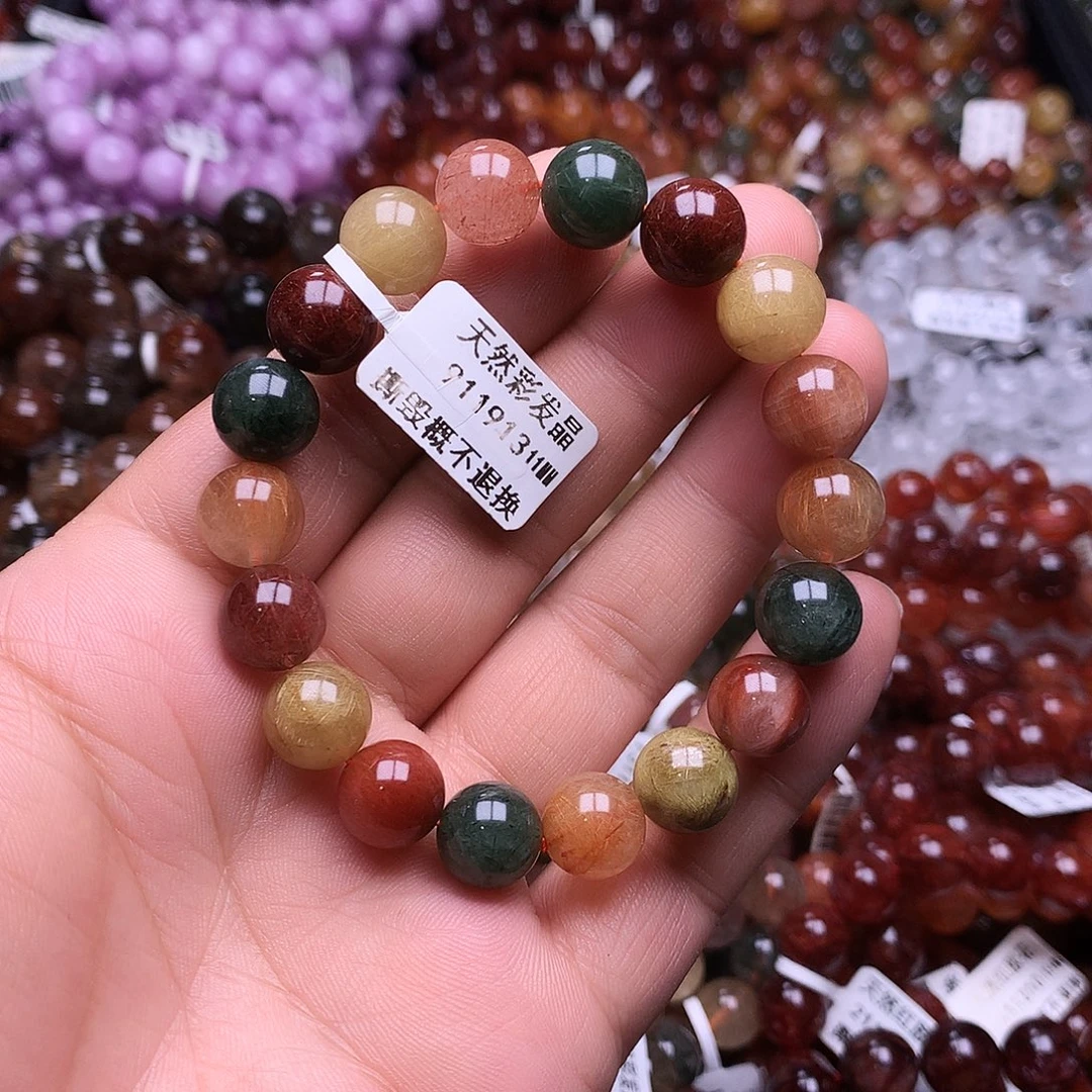 未镶嵌水晶手链，，