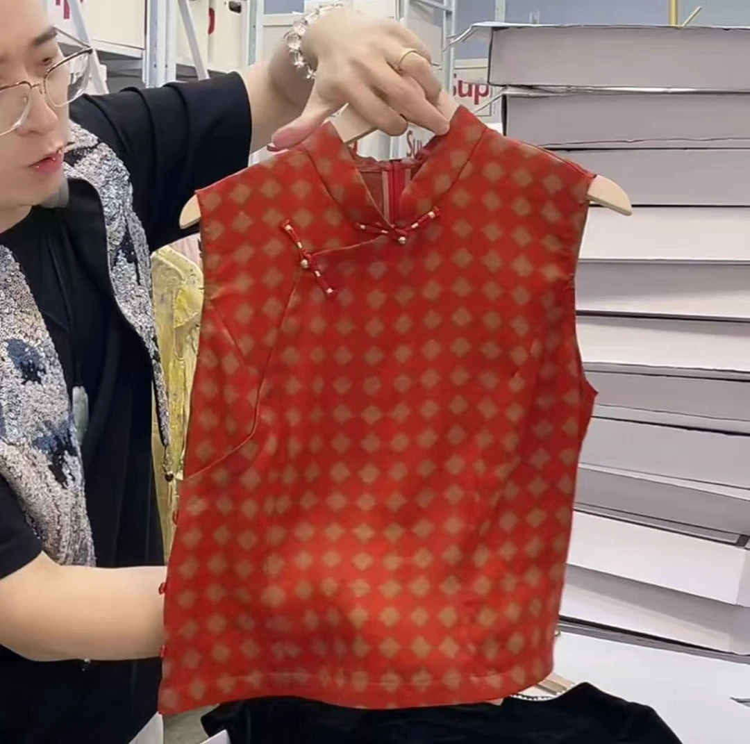 菱格--中式国风气质时尚百搭休闲夏季宽松复古文艺显瘦小众衬衫