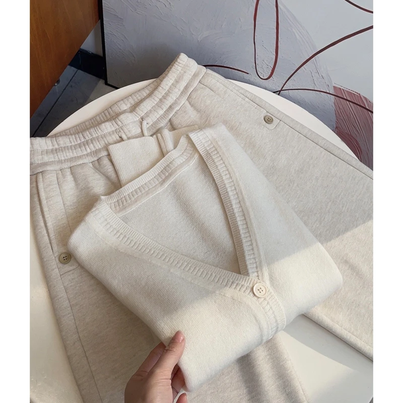 温柔风针织开衫女简约v领纯色时尚毛衣 KS601