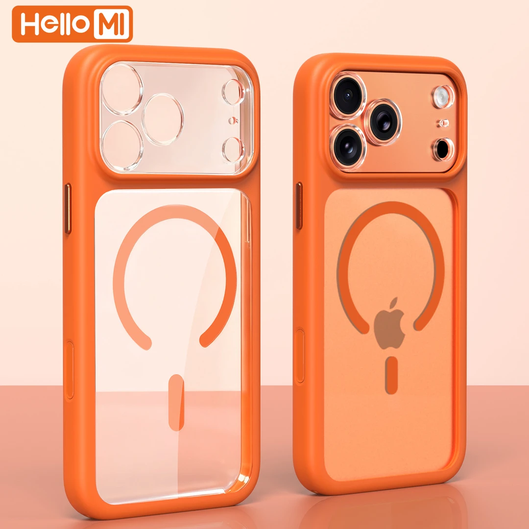 适用iphone17手机壳苹果17promax手机壳硅胶透明镜头全包防摔磁吸