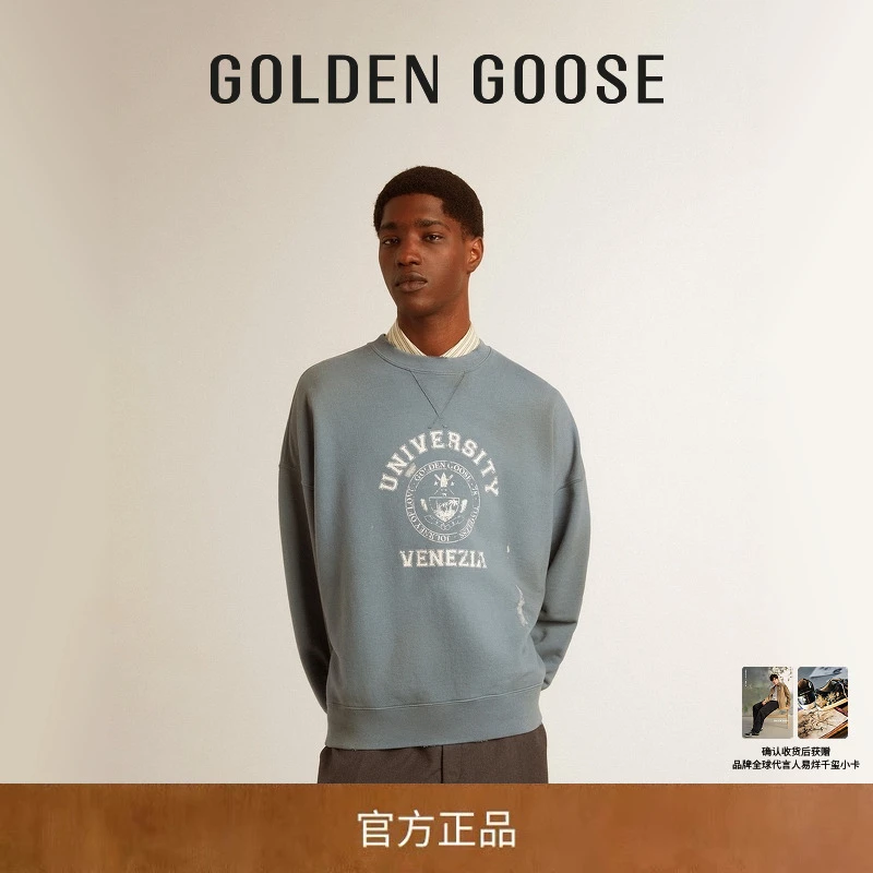 GoldenGoose男女Journey时尚百搭棉质卫衣套头衫GGDB