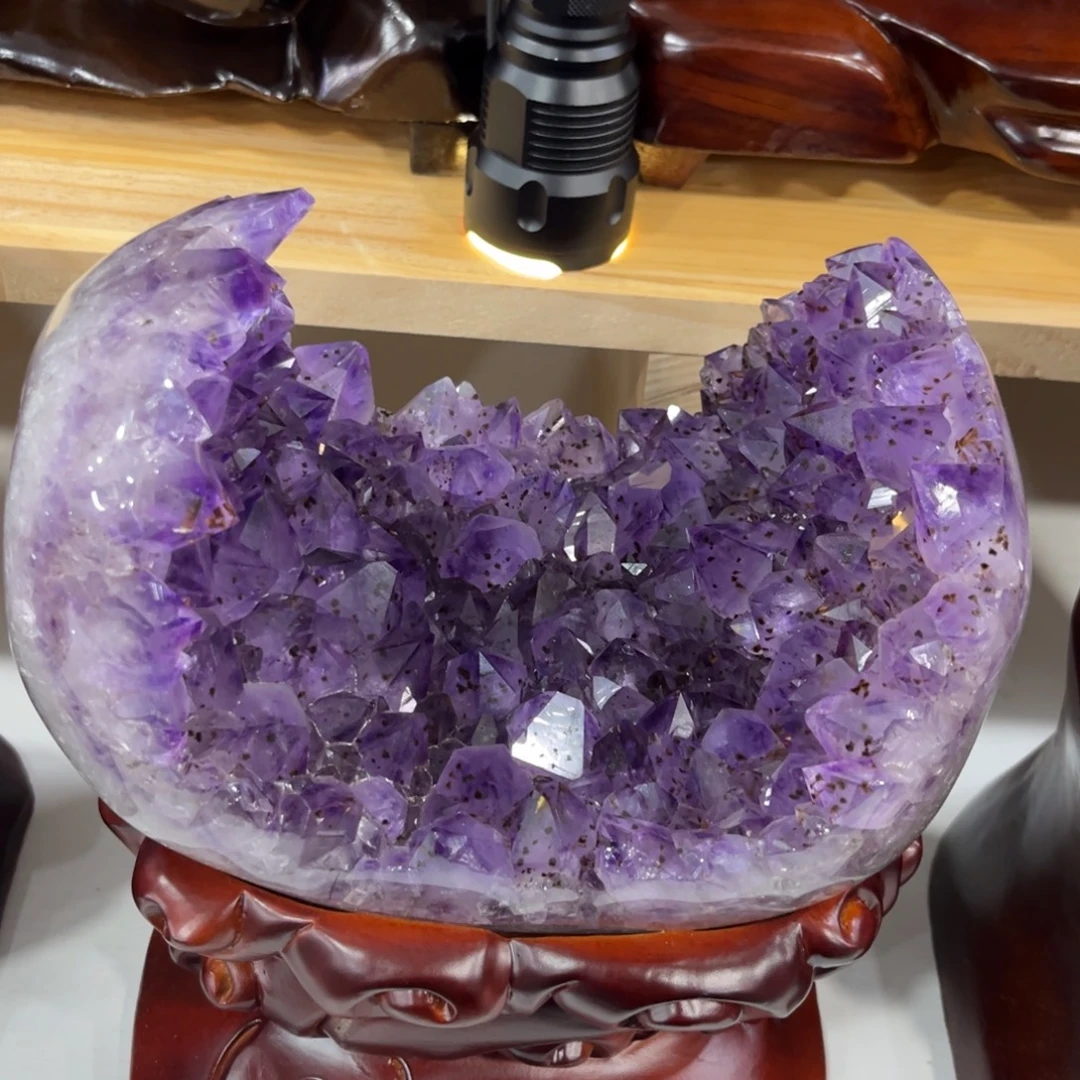 紫晶摆件未镶嵌水晶