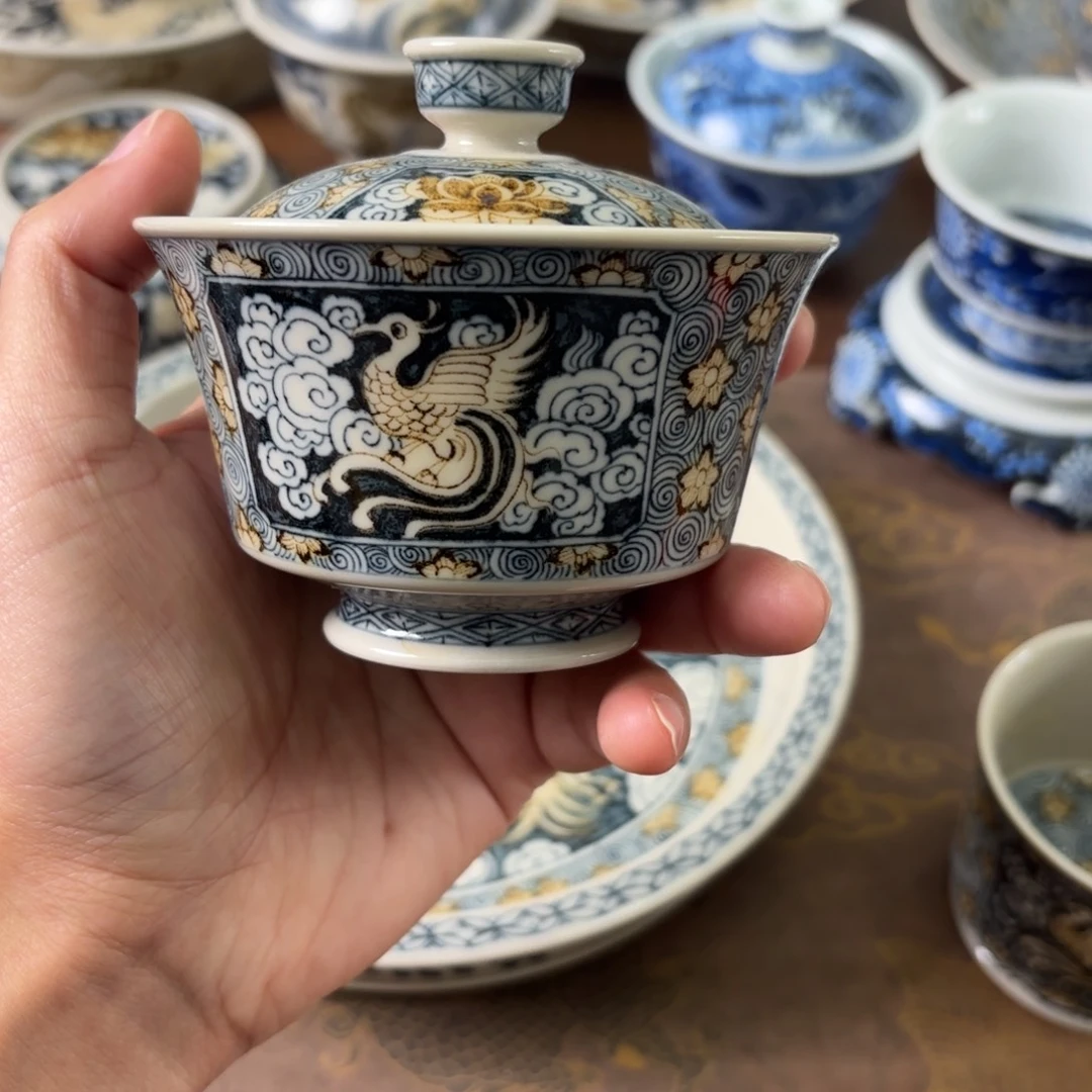 陶瓷摆件景德镇手绘茶器