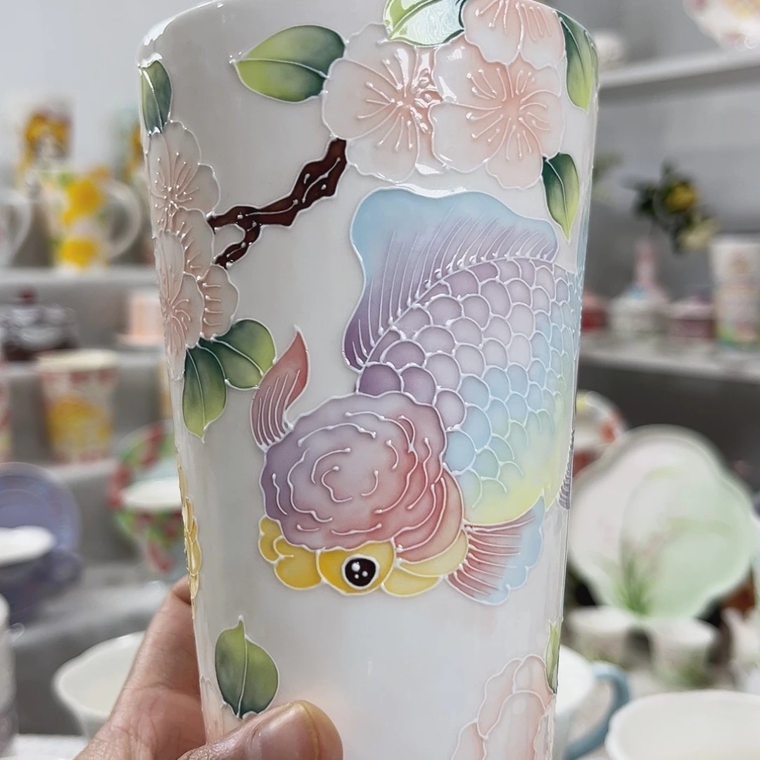 手绘高温釉下彩陶瓷