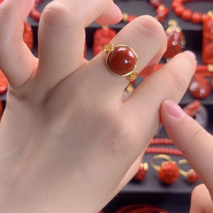 南红玛瑙南红银S925镶嵌