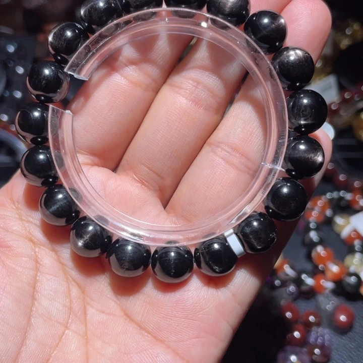 辉石圆珠手链未镶嵌盈**水金运手链