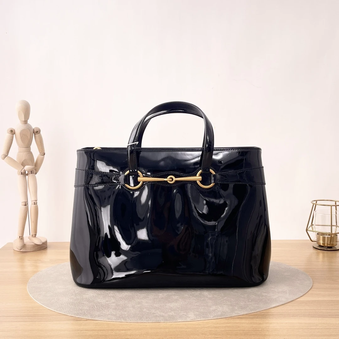 95新 GUCCI/古驰 马衔扣手提包/8781