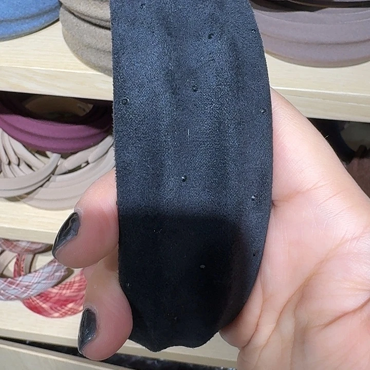 皮质铁合金黑色发箍