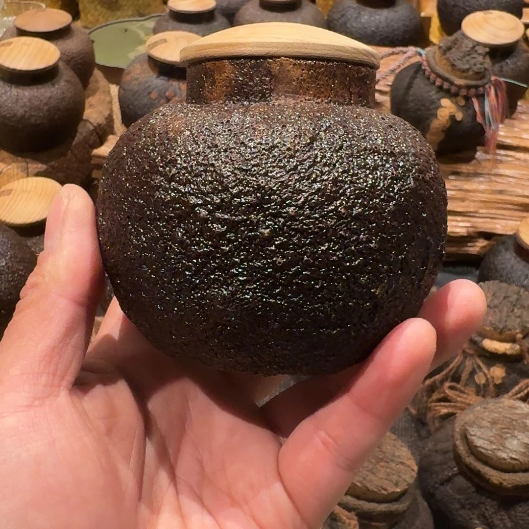 余***?柚子茶叶罐，带点绳子