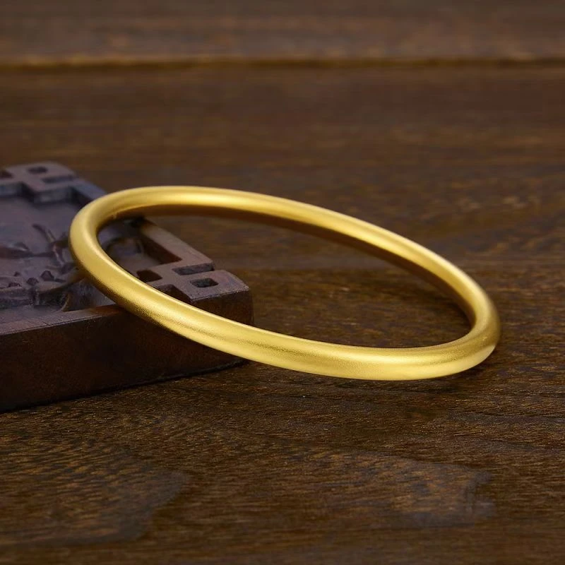 足金999 古法素手圈镯