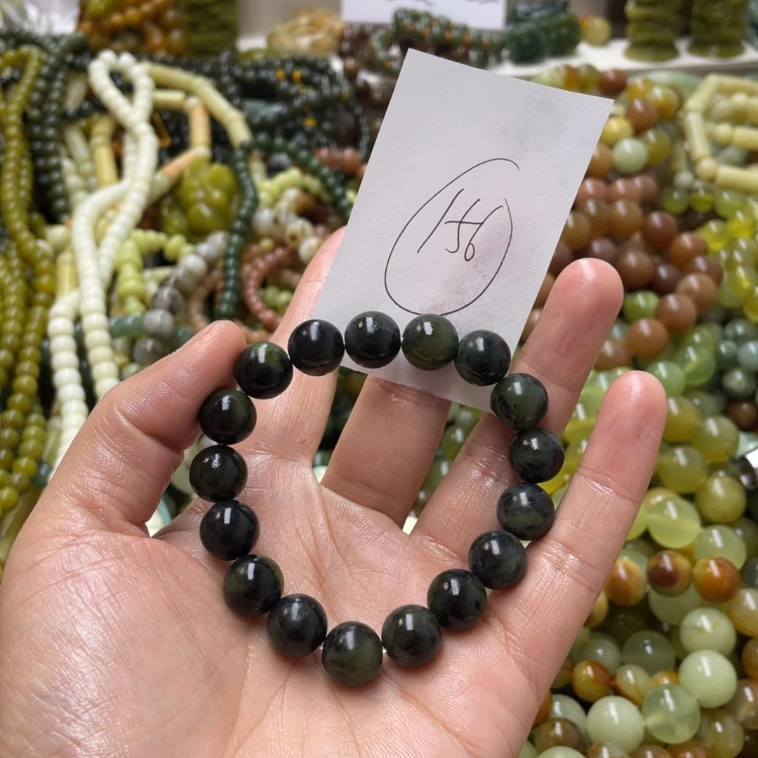 蛇纹石玉手链未镶嵌