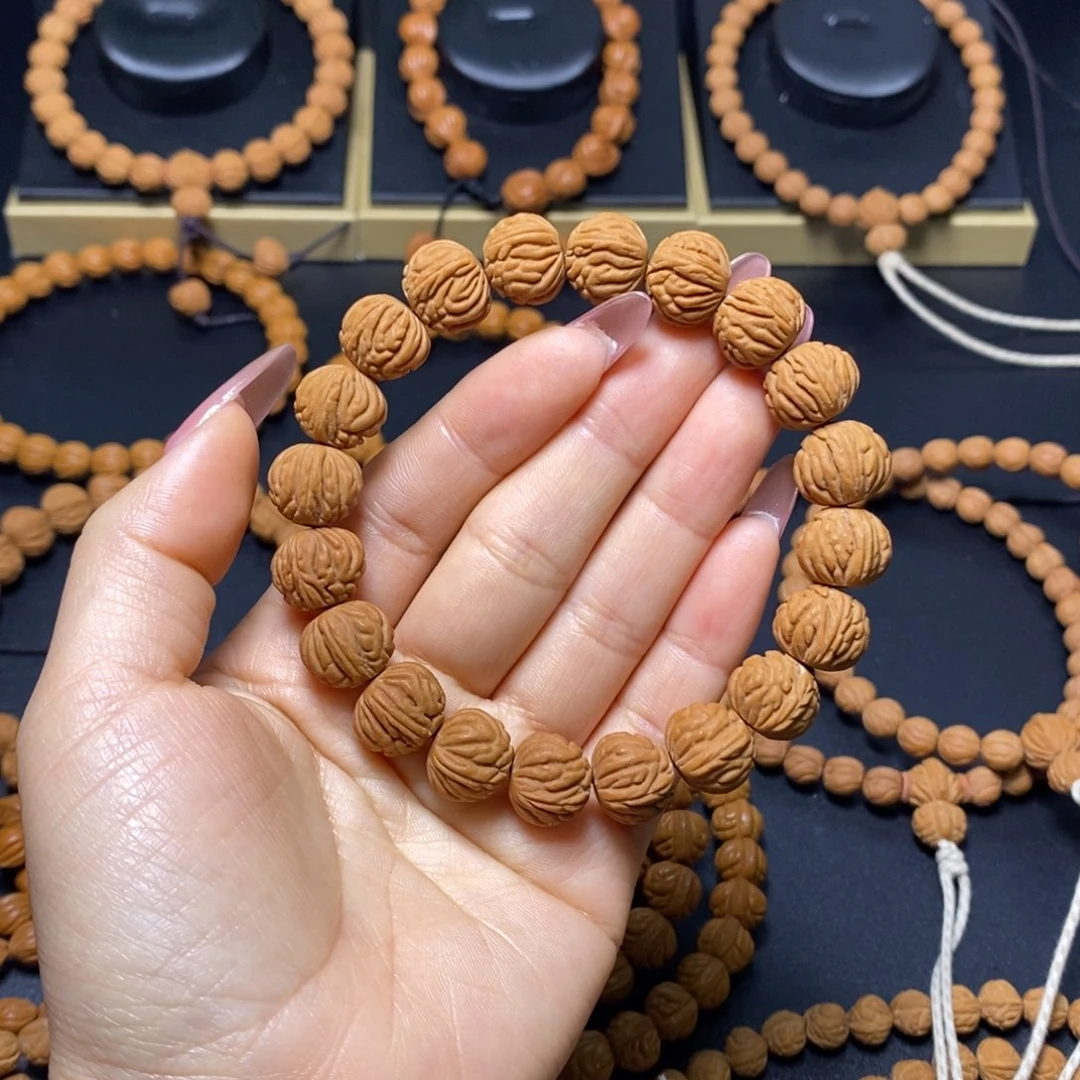 野***望吊坠桃核秦岭文玩