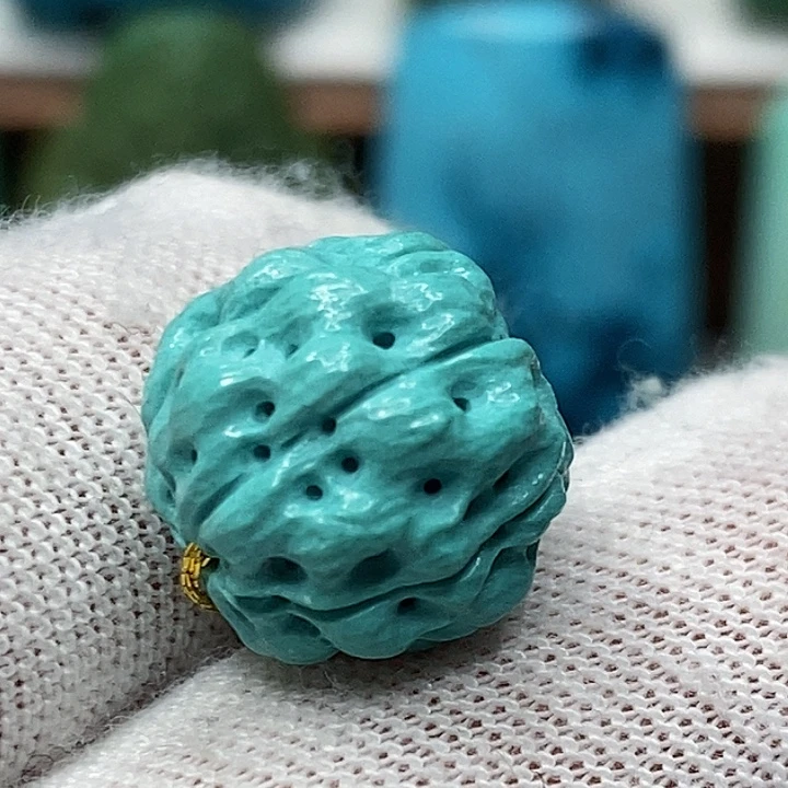 绿松石未镶嵌天然原矿 地大质检