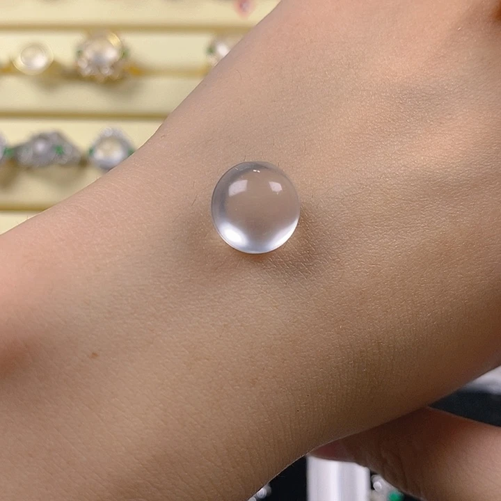 军***羽石英质玉银S925镶嵌颈饰