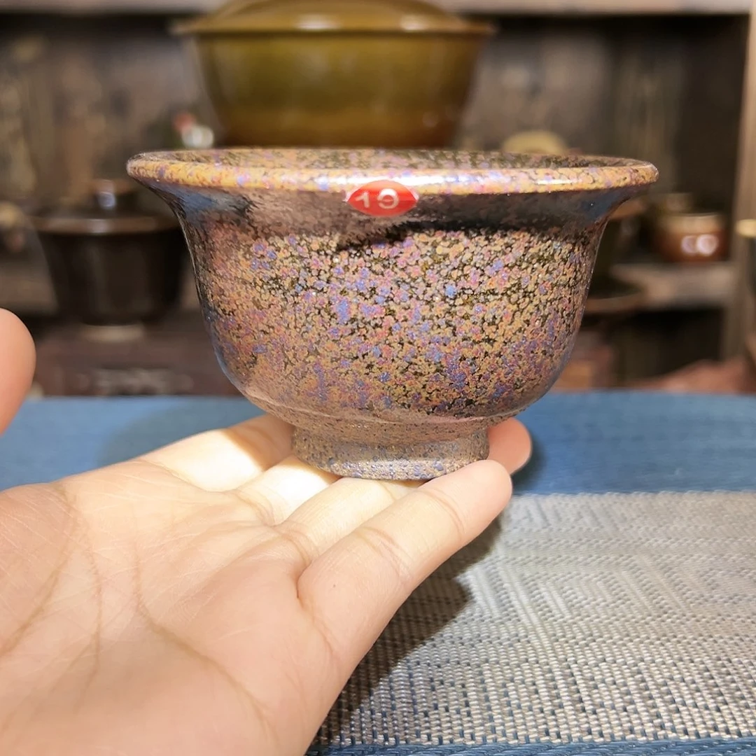 纯手工制作的紫金色主人杯