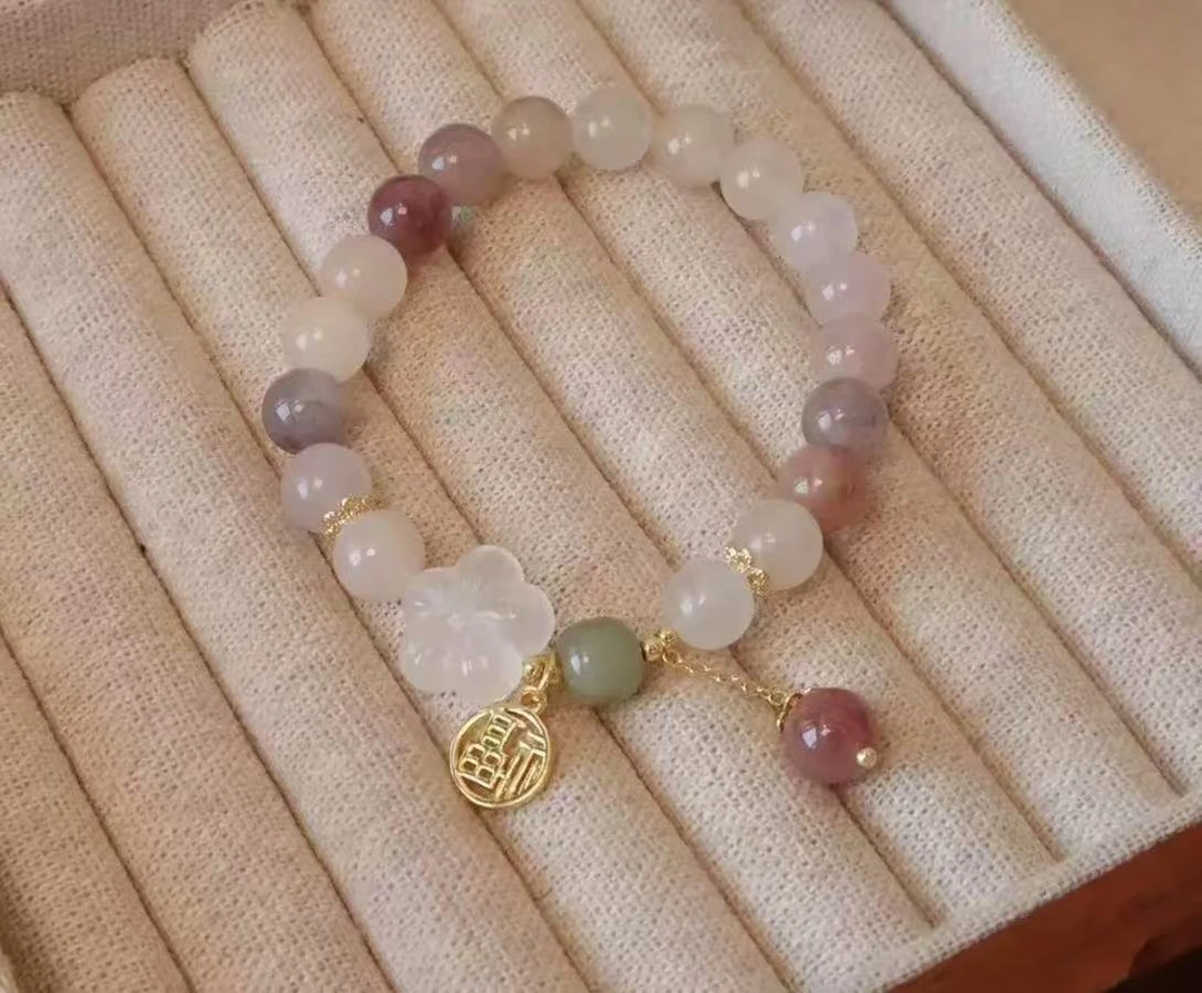 合金琉璃手链 散珠DIY珠珠手作精致单圈手链串串