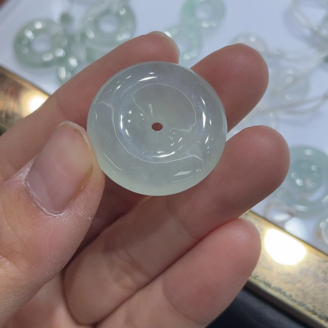 翡翠未镶嵌颈饰天然翡翠平安扣裸石