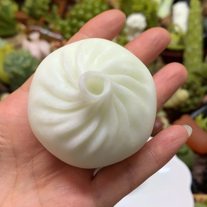 蛇纹石玉未镶嵌手把娜*