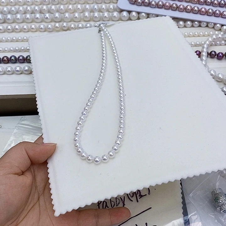 P***)颈饰未镶嵌淡水珍珠珍珠项链