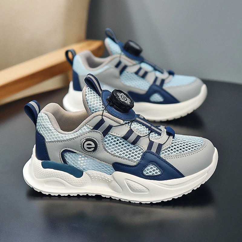 36l℃断码儿童运动鞋夏季新款镂空透气网鞋男童6-12小学生单网鞋