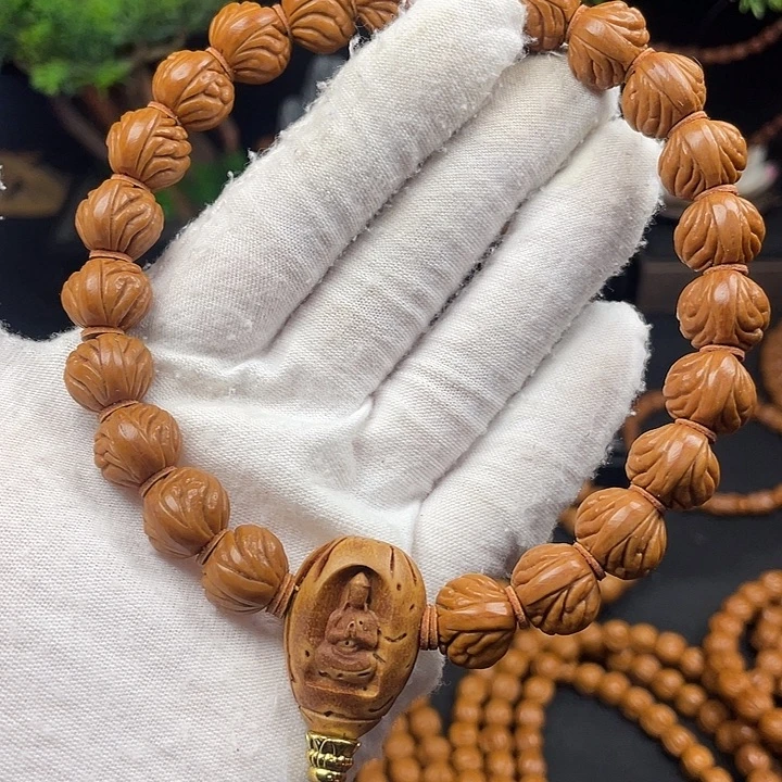 桃核吊坠秦岭龙纹桃核