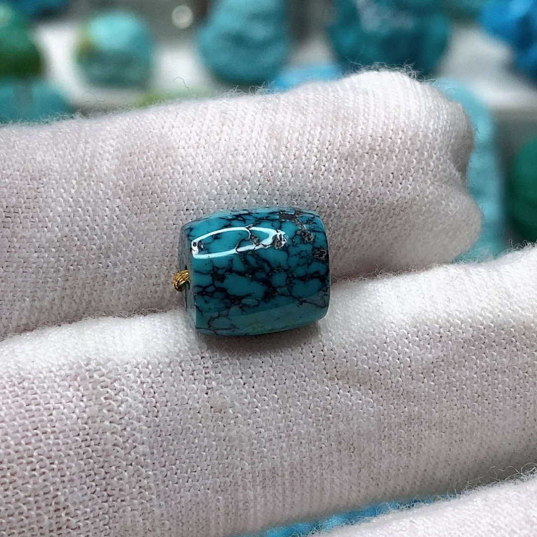 绿松石未镶嵌天然原矿 地大质检9.2mm