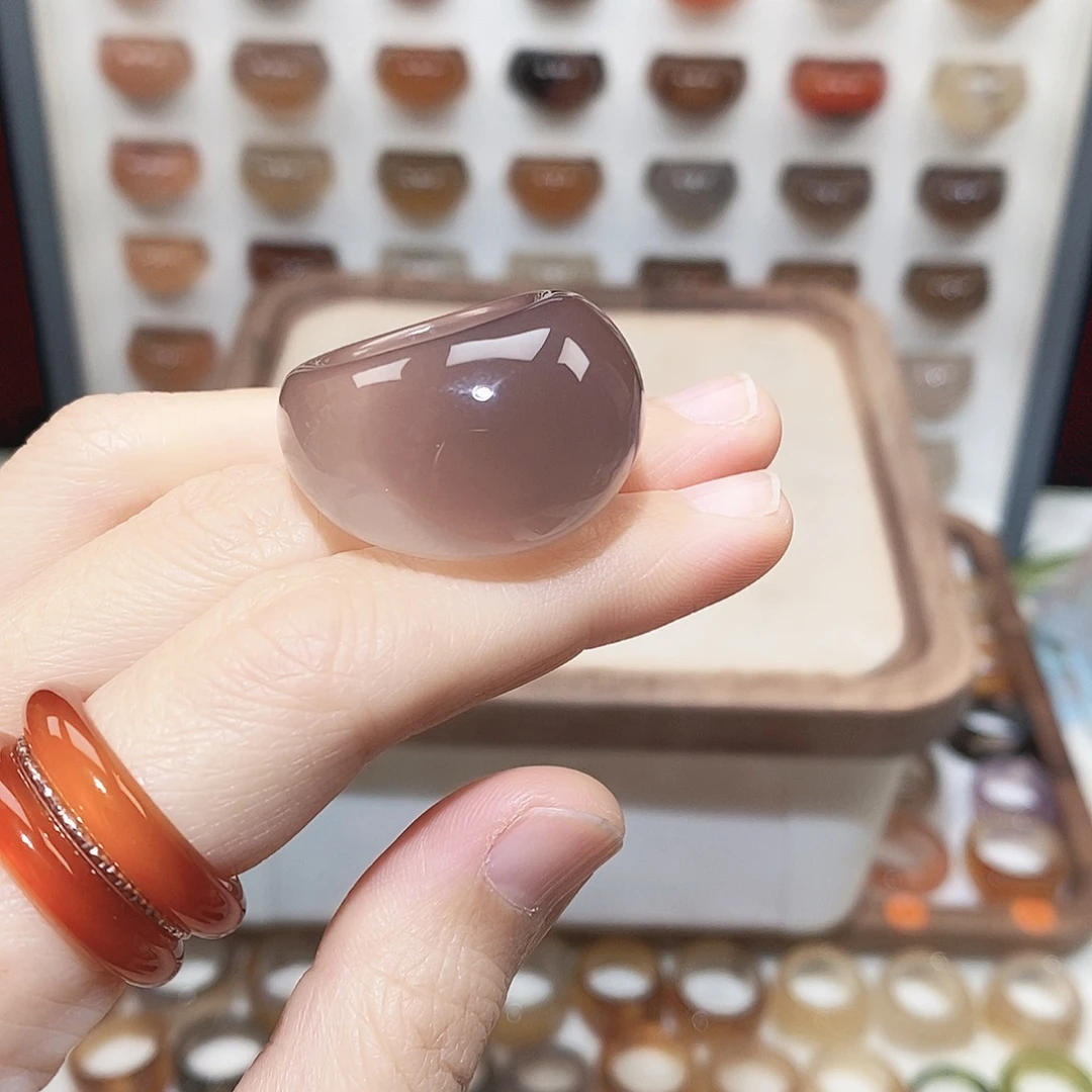 用***1玛瑙/玉髓未镶嵌戒指港15