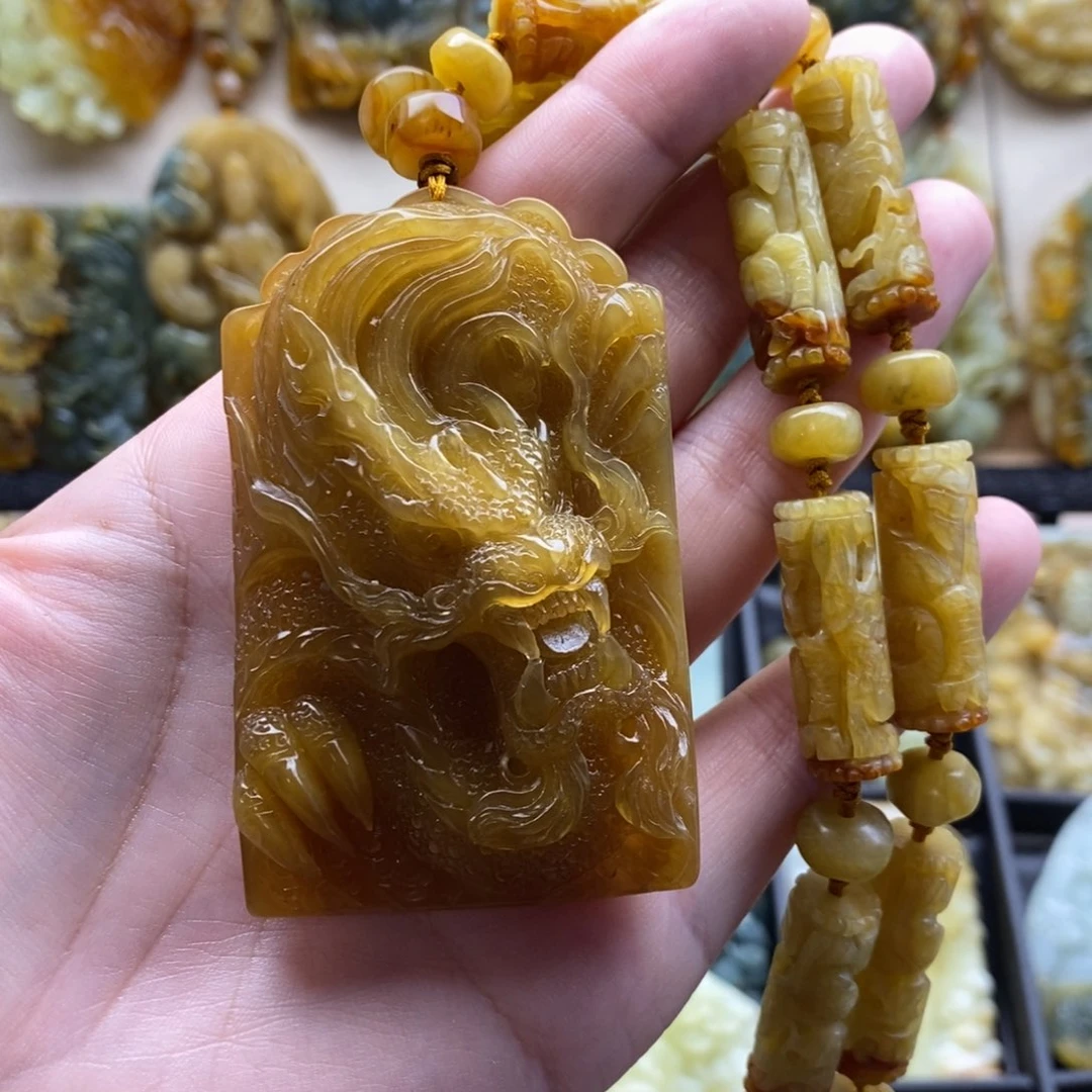 【闪购商品】岫玉颈饰未镶嵌雨*农龙