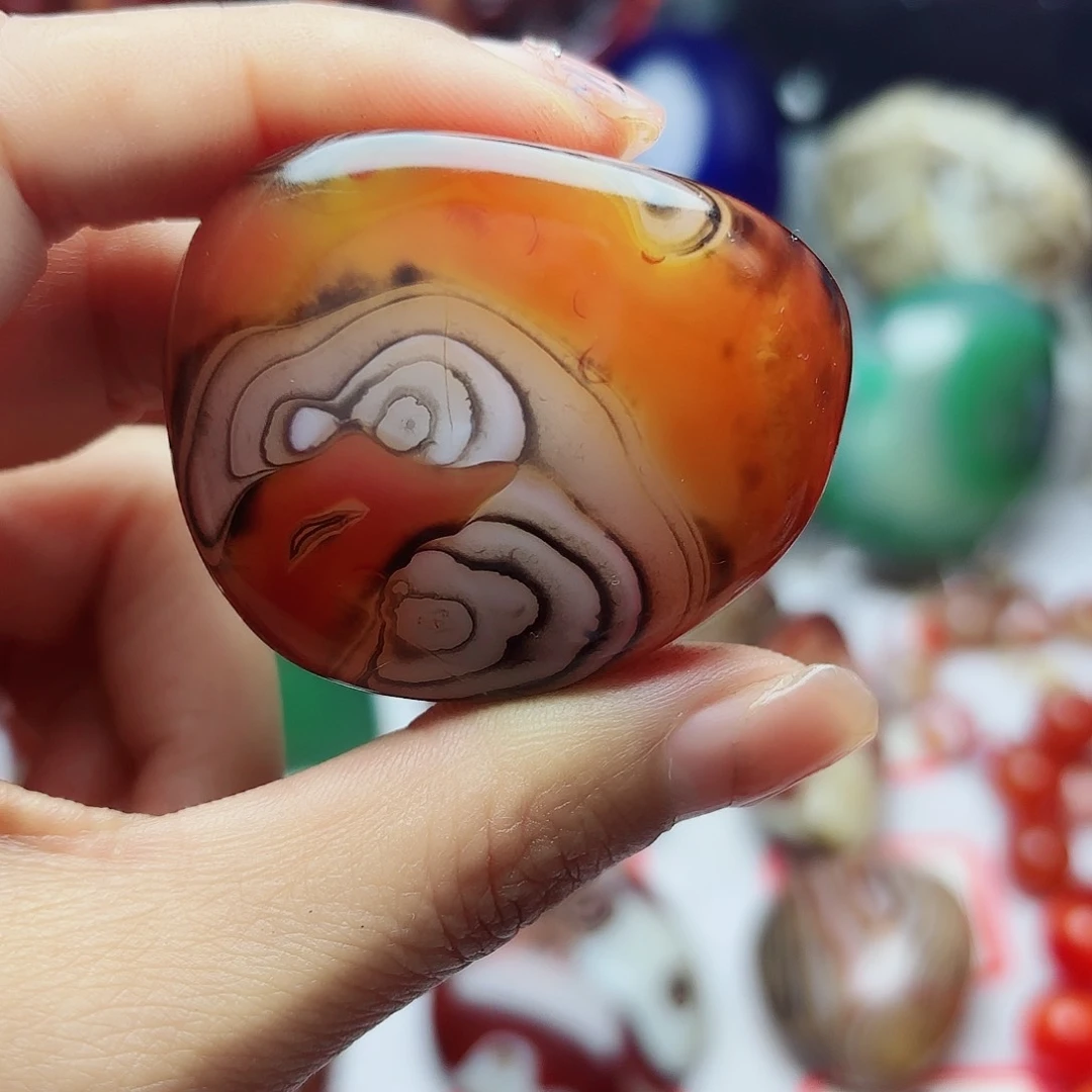 玛瑙/玉髓珠宝奇石未镶嵌钓***芦