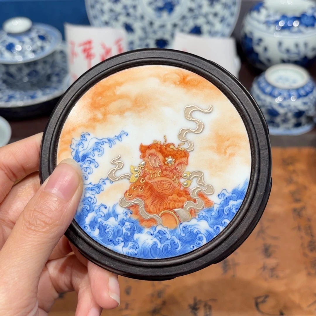 瓷片`***菍景德镇纯手工手绘