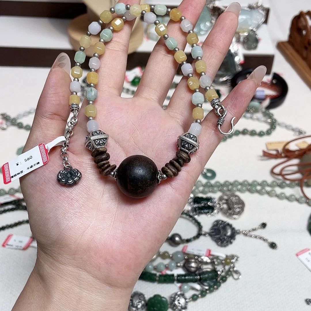 足银纯银配饰锁骨链