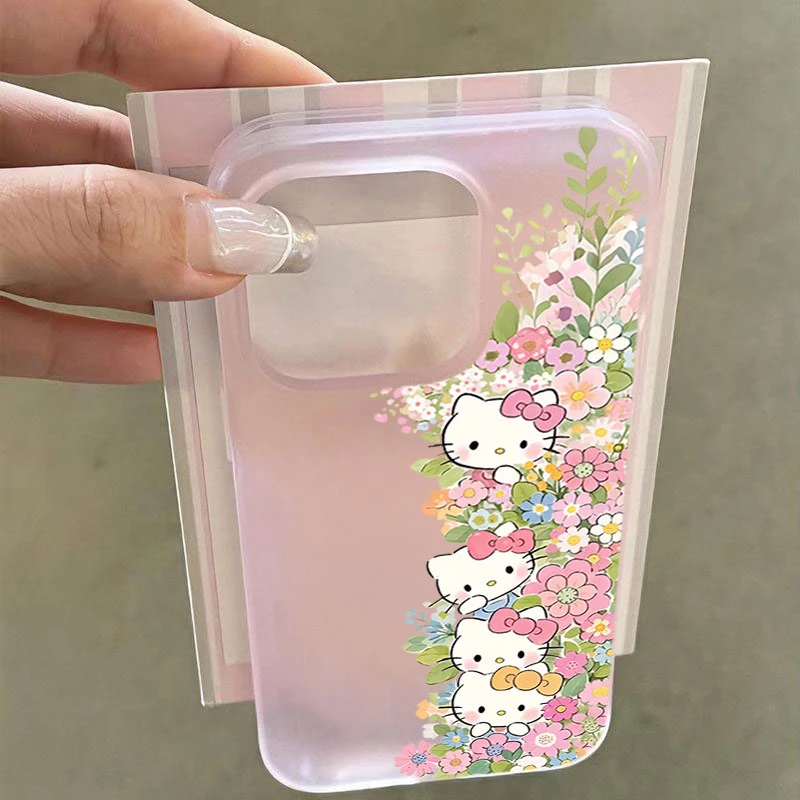 春日花丛KT猫适用iphone16promax苹果15手机壳14PLUS软13幻影1211