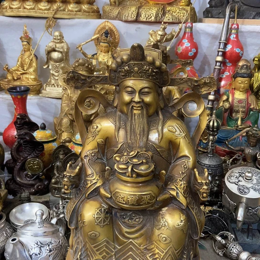 旭**升朝阳黄铜摆件，老杨黄铜摆