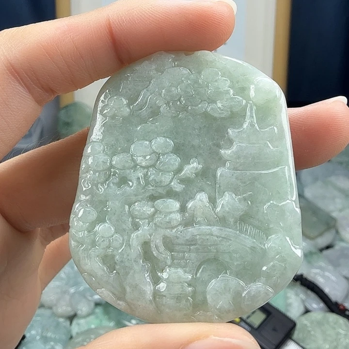 翡翠未镶嵌颈饰翡翠