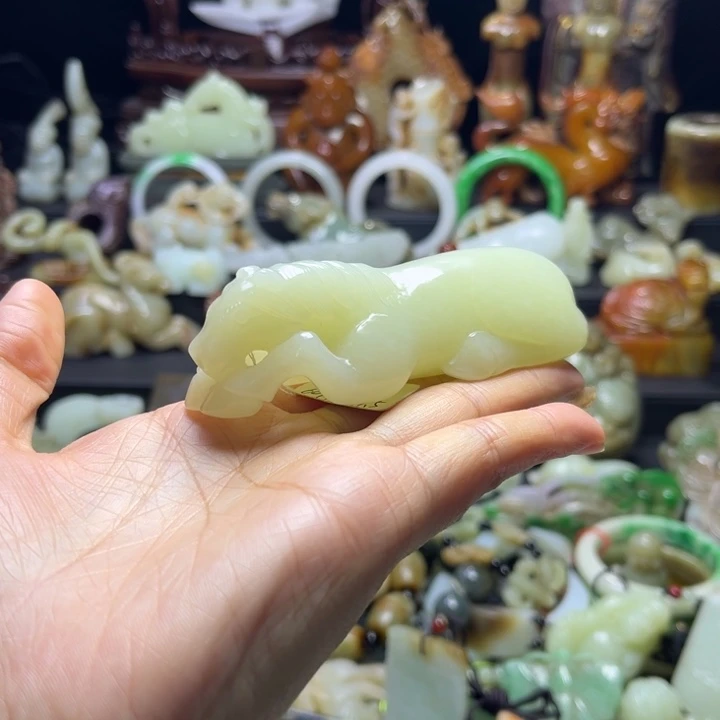永***人把件白玉菩提长10.5