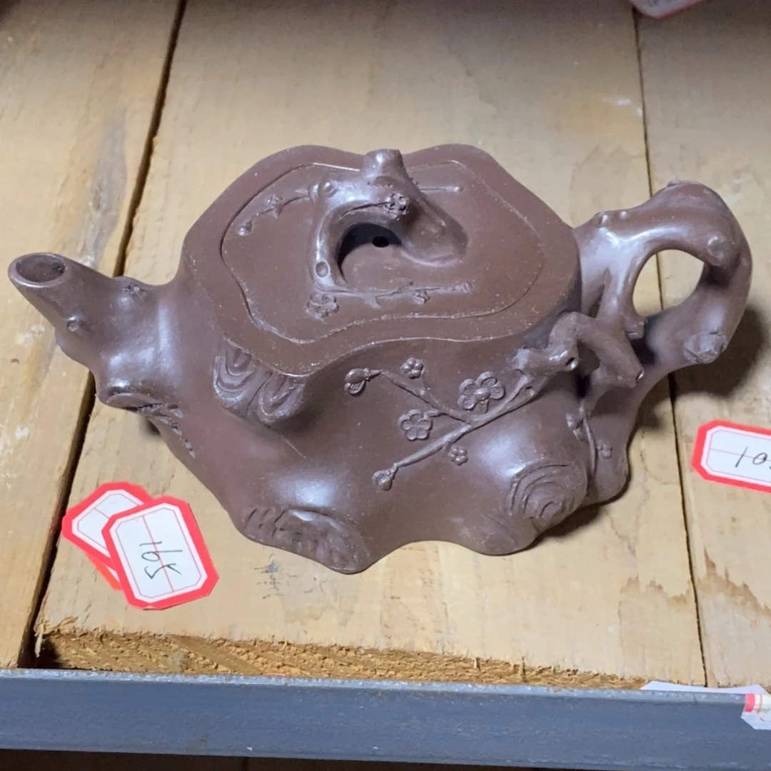 茶壶紫砂白17 梅桩