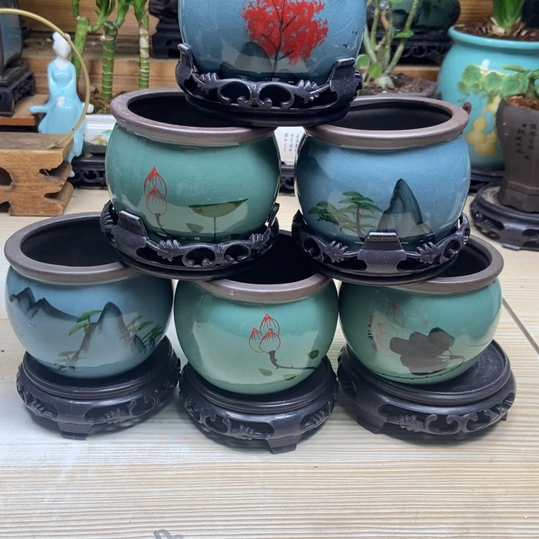 瓷片陶瓷花盆陶瓷艺术