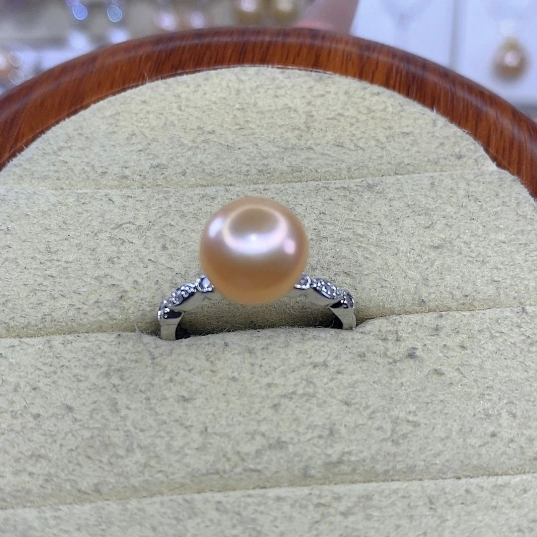 合金戒指淡水珍珠
