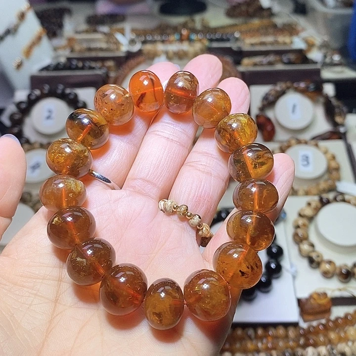 海***空琥珀未镶嵌裸石蜜蜡15m