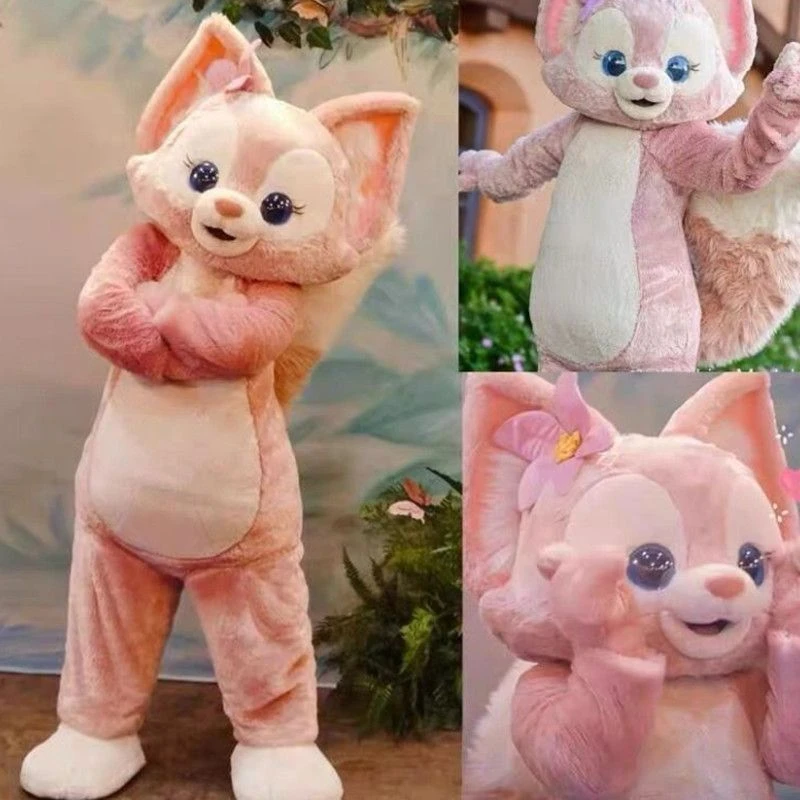 新疆西藏包邮玲娜贝儿粉色狐狸成人卡通玩偶服演出服租凭
