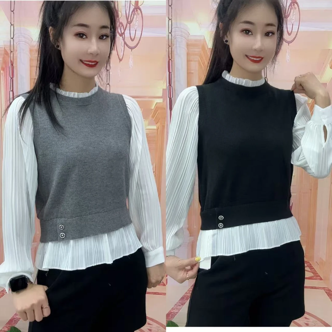 479新款假两件衫