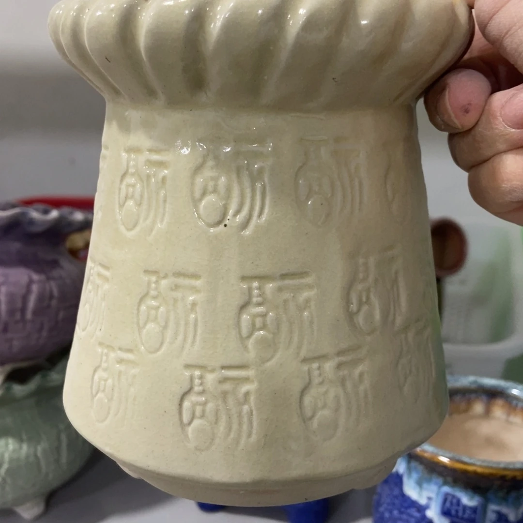 红陶高温陶瓷花盆