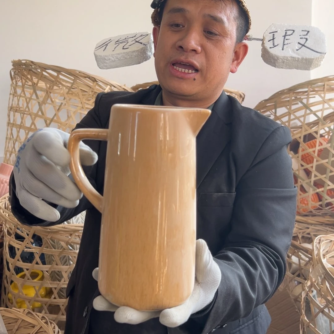 摆件40 号高中温陶瓷工艺瓶（部分微瑕）