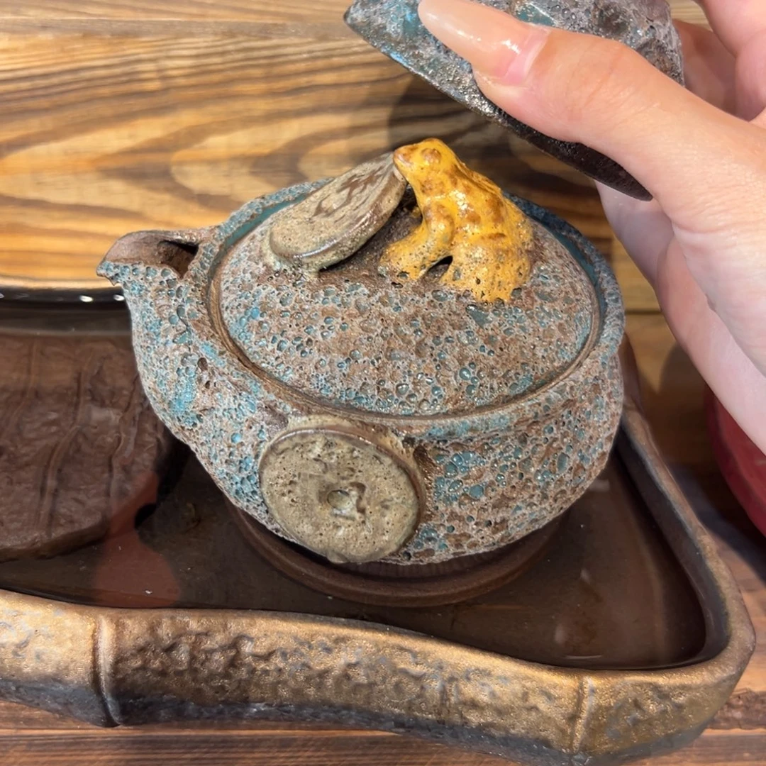裸烧老岩泥原矿茶具