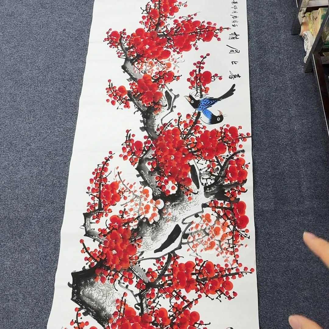 国画作品小姐姐放漏中